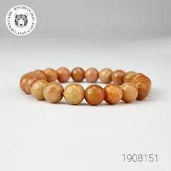 Trang sức đá phong thủy hộ mệng bình an, vòng tay đá San hô hóa thạch CTjade | Mẫu T1908151