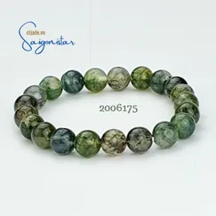 Mẫu 2006175 | Vòng Tay Moss Agate 10ly | Trang sức cao cấp thương hiệu Việt Saigonistar