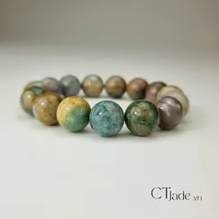 Mẫu 2106222 Vòng Tay Đá Jasper Trang Sức Phong Thủy CTjade