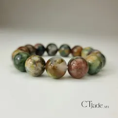 Mẫu 2106223 Vòng Tay Đá Jasper Trang Sức Phong Thủy CTjade