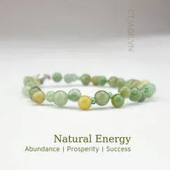 Mẫu 2206067 Vòng tay trang sức ngọc Cẩm thạch thiên nhiên, trang sức cao cấp thương hiệu Việt CTjade