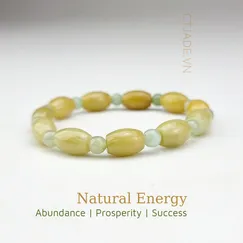 Mẫu 22060636 Vòng tay thịnh vượng đá Cẩm thạch thiên nhiên CTjade