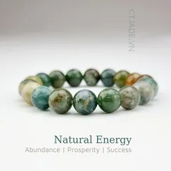 22060617 Vòng tay may mắn đá Chacedony thiên nhiên CTjade