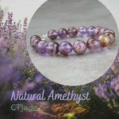 Vòng Tay Đá Amethyst 7ly | Mẫu 20090901 | Trang Sức Cao Cấp Thương Hiệu Việt CTjade