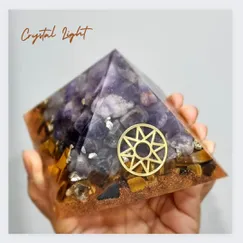 Mẫu 2210314 Kim tự tháp phong thủy, kim tự tháp năng lượng Crystal Light, Orgonite Crystal Light