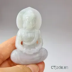 Mẫu P2107112 | Tượng Phật Thích Ca, ngọc cẩm thạch CTjade
