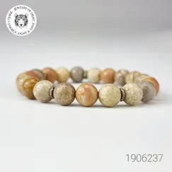 Trang sức đá phong thủy hộ mệnh bình an, vòng tay đá San hô hóa thạch CTjade | Mẫu 1906237