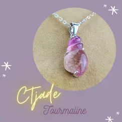 Mặt đá Tourmaline 20080402 | Trang sức đá thiên nhiên cao cấp thương hiệu Việt