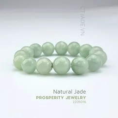 Mẫu 2205016  Vòng tay hộ mệnh ngọc Cẩm thạch thiên nhiên CTjade