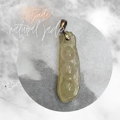 Mẫu Mặt dây chuyền Hạt Đậu đá Cẩm Thạch 20081925| Trang sức cao cấp đá thiên nhiên CTjade