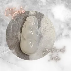 Mẫu Mặt dây chuyền Hạt Đậu đá Cẩm Thạch 20081901 | Trang sức cao cấp đá thiên nhiên CTjade