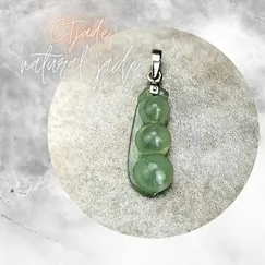 Mẫu Mặt dây chuyền Hạt Đậu đá Cẩm Thạch 20081913 | Trang sức cao cấp đá thiên nhiên CTjade