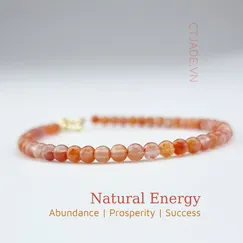 22061617 Vòng tay may mắn đá Nam hồng ngọc thiên nhiên CTjade