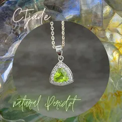 Mặt dây chuyền đá Peridot 20081209 | Trang sức đá thiên nhiên cao cấp thương hiệu Việt