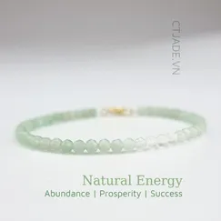 Mẫu 22061618 Trang sức đá phong thủy, vòng tay hộ mệnh đá Thạch anh thiên nhiên CTjade