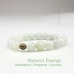 Mẫu 22062013 Vòng tay hộ mệnh đá Cẩm thạch thiên nhiên, trang sức cao cấp thương hiệu Việt CTjade