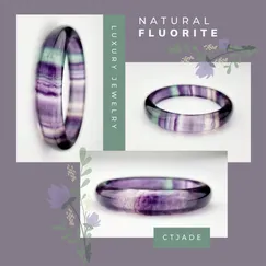 2203131-Vòng Bản Tinh Thể Đá Fluorite cao cấp CTjade