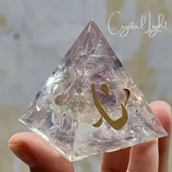 P2105241 Kim tự tháp phong thủy năng lượng Giza hình học thiêng đá Fluorite thiên nhiên |  CTjade