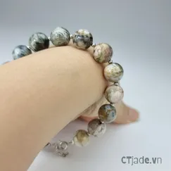 Mẫu 2106254 Trang Sức Phong Thủy Hộ Mệnh | Vòng Tay Đá Ocean Jasper | CTjade