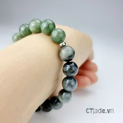 Mẫu  21031606 | Trang Sức Cao Cấp Thương Hiệu Việt CTjade  | Vòng Tay Đá Cẩm Thạch 10ly