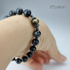 Mẫu 1901048 | Trang Sức Đá Phong Thủy CTjade | Vòng Tay Đá Mắt Hổ