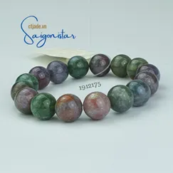 Mẫu 1912175 | Vòng Tay Đá Indian Agate 12ly | Trang sức cao cấp thương hiệu Việt Saigonistar