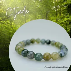 L20100905 Vòng Tay Moss Agate Thiên Nhiên | CTjade
