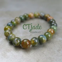 2004085 CTjade Phiên Bản Giới Hạn | Đá Moss Agate Thiên Nhiên 8ly