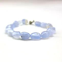 12.12 Sản phẩm tham gia chương trình đồng giá 120k, chuỗi đá Blue Lace Agate Thiên nhiên