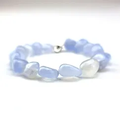 12.12 Sản phẩm tham gia chương trình đồng giá 120k, chuỗi đá Blue Lace Agate Thiên nhiên