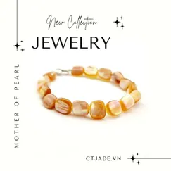 Mẫu số 230131 | Trang sức phong thủy hộ mệnh vòng tay Vỏ Ốc Xà Cừ hóa thạch thiên nhiên | CTjade