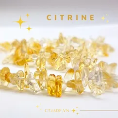 Mẫu 2302035 Trang sức phong thủy hộ mệnh, vòng cổ, dây chuyền đá Citrine thiên nhiên |  CTjade