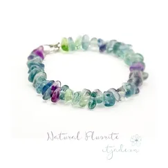 Mẫu 2302016 Trang sức phong thủy hộ mệnh, vòng tay  Fluorite thiên nhiên |  CTjade