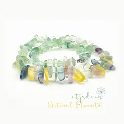 Mẫu 2302011 Trang sức phong thủy hộ mệnh, vòng cổ, dây chuyền đá Fluorite thiên nhiên |  CTjade