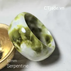 Vòng bản số 2311031, CTjade dòng trang sức đá Serpentine thiên nhiên 100%, CTjade.vn