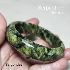 2311022 Vòng tay đá Serpentine thiên nhiên
