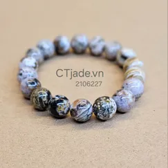 SGN 2106227 | Trang Sức Phong Thủy | Vòng Tay Bình An Đá Ocean Jasper, phiên bản giới hạn CTjade.vn
