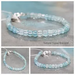 22061612 Vòng tay trang sức đá Topaz thiên nhiên CTjade