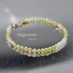 2410222 Vòng tay đá tourmaline thiên nhiên 3ly, Saigonistar