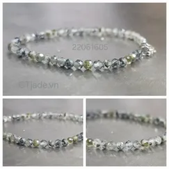 Mẫu 22061605 | Vòng tay trang sức đá Prehnite thiên nhiên | CTjade