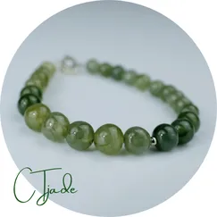 Mẫu 2105128 Trang Sức Phong Thủy Hộ Mệnh CTjade | Vòng Bình An Đá Cẩm Thạch Thiên Nhiên