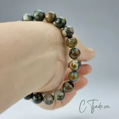Mẫu 2107233 Trang Sức Phong Thủy Hộ Mệnh | Vòng Tay Đá Ocean Jasper | CTjade