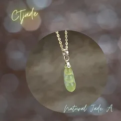 Mẫu Mặt dây chuyền Hạt Đậu đá Cẩm Thạch  20080704 | Trang sức cao cấp đá thiên nhiên CTjade