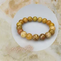 20111414 Vòng tay đá năng lượng đá Ocean Jasper Thiên Nhiên, Saigonistar