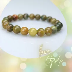 L1912300 Trang Sức Thương Hiệu Việt | Vòng Tay Đá Moss Agate | CTjade