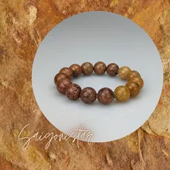 20111413 Trang sức đá phong thủy may mắn, vòng tay Ocean Jasper Thiên Nhiên |  | Saigonistar