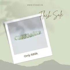 Mẫu 2109307  Flash sale | Trang sức phong thủy hộ mệnh bình an vòng đá Cẩm thạch thiên nhiên Saigonistar