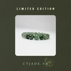 Mẫu 2110131 Trang sức phong thủy hộ mệnh bình an vòng tay đá Cẩm Thạch Thiên Nhiên, trang sức cao cấp thương hiệu Việt CTjade