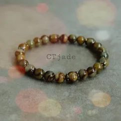 1806084 Trang sức đá phong thủy hộ mệnh bình an vòng tay Đá Cẩm Thạch thiên nhiên CTjade