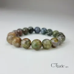 2106232 | Trang sức phong thủy hộ mệnh Vòng tay Đá Chalcedony Thiên Nhiên | CTjade